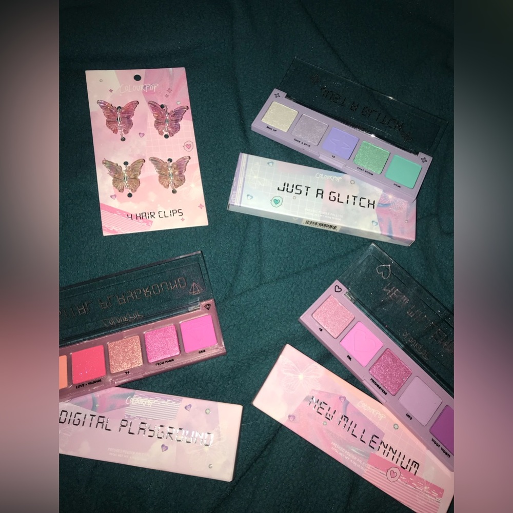 BRAND NEW COLOURPOP MINI 3 PC SET Y2K LIMITED EDITION EYESHADOW PALETTES MAKEUP